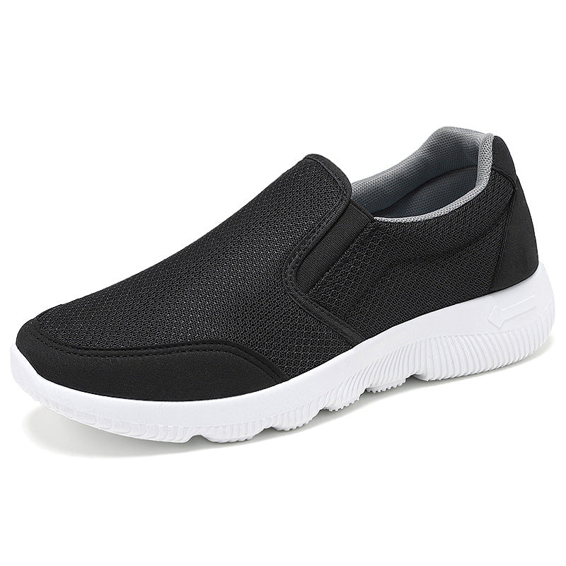 Damen Atmungsaktive Slip-On Freizeitschuhe mit elastischer Sohle EB