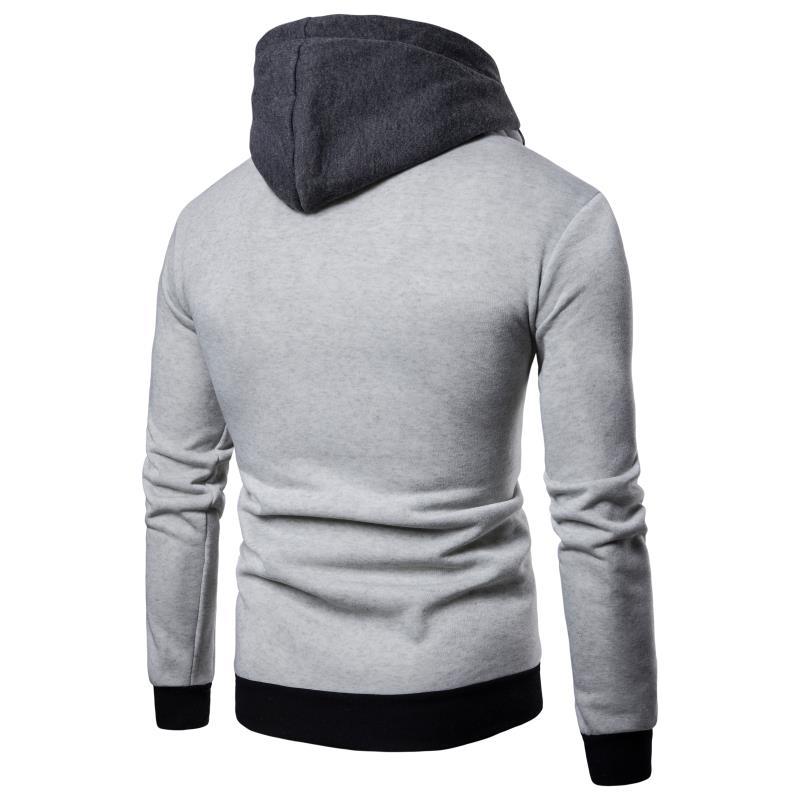 Herren bequemer Hoodie mit praktischem Reißverschluss und funktionalem Design EB