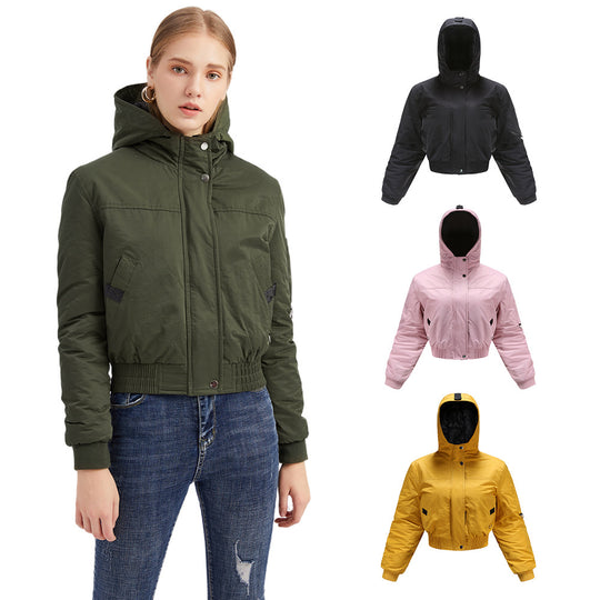 Damen modische kurz geschnittene Winterjacke EB