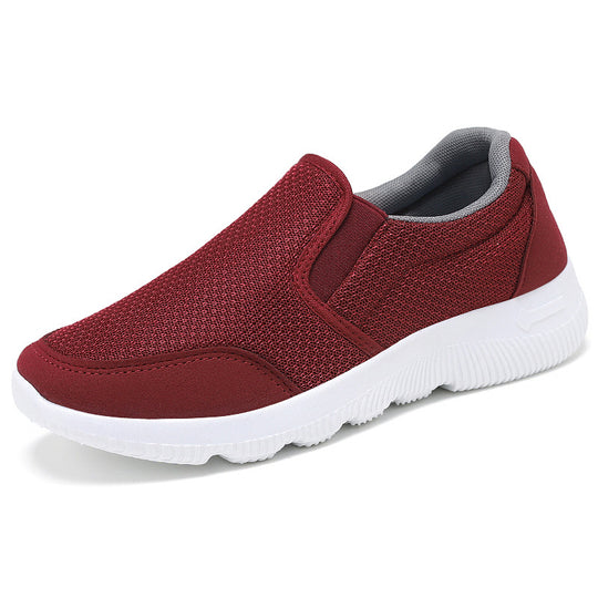 Damen Atmungsaktive Slip-On Freizeitschuhe mit elastischer Sohle EB