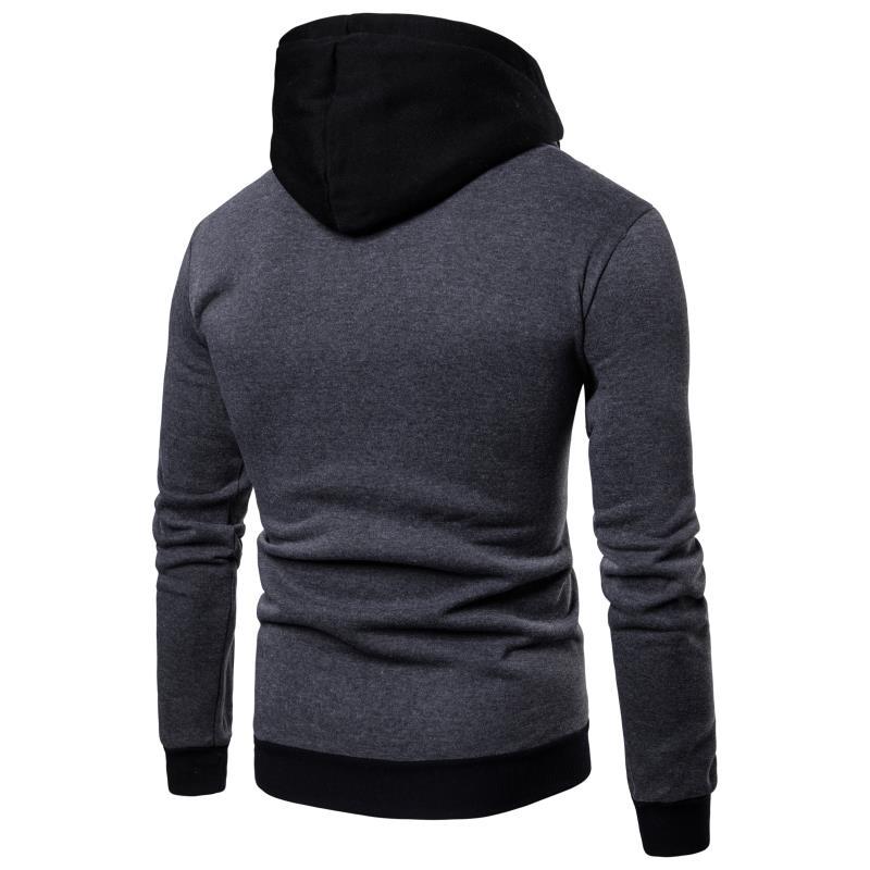 Herren bequemer Hoodie mit praktischem Reißverschluss und funktionalem Design EB