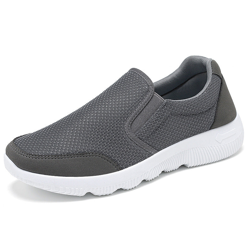 Herren nan atmungsaktiver Slip-On Freizeitschuh mit dehnbarem Einstieg, gestricktem Mesh-Obermaterial und stoßdämpfender EVA-Sohle EB