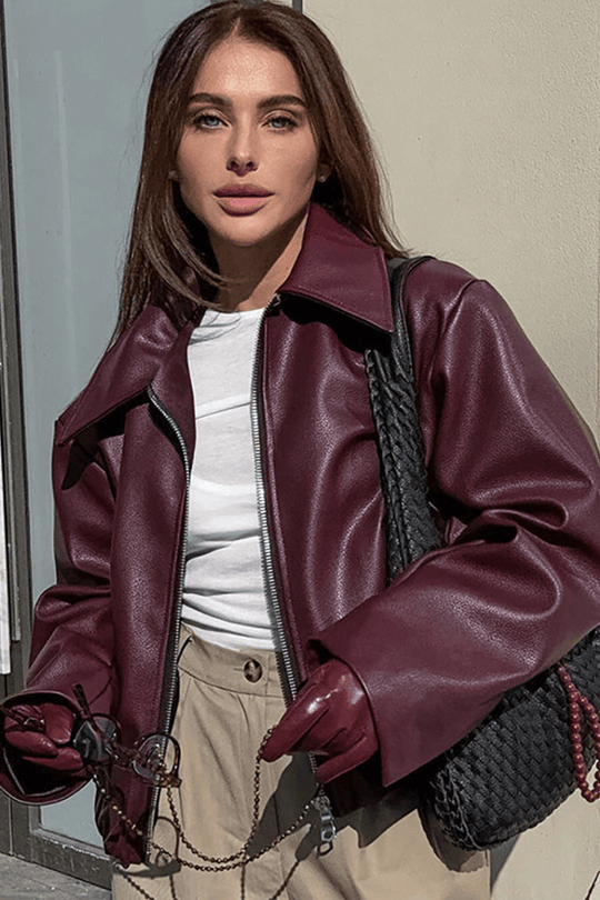 EB | Kurze Kunstlederjacke