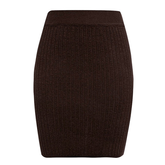 Damen Strickrock im eleganten Rippdesign EB