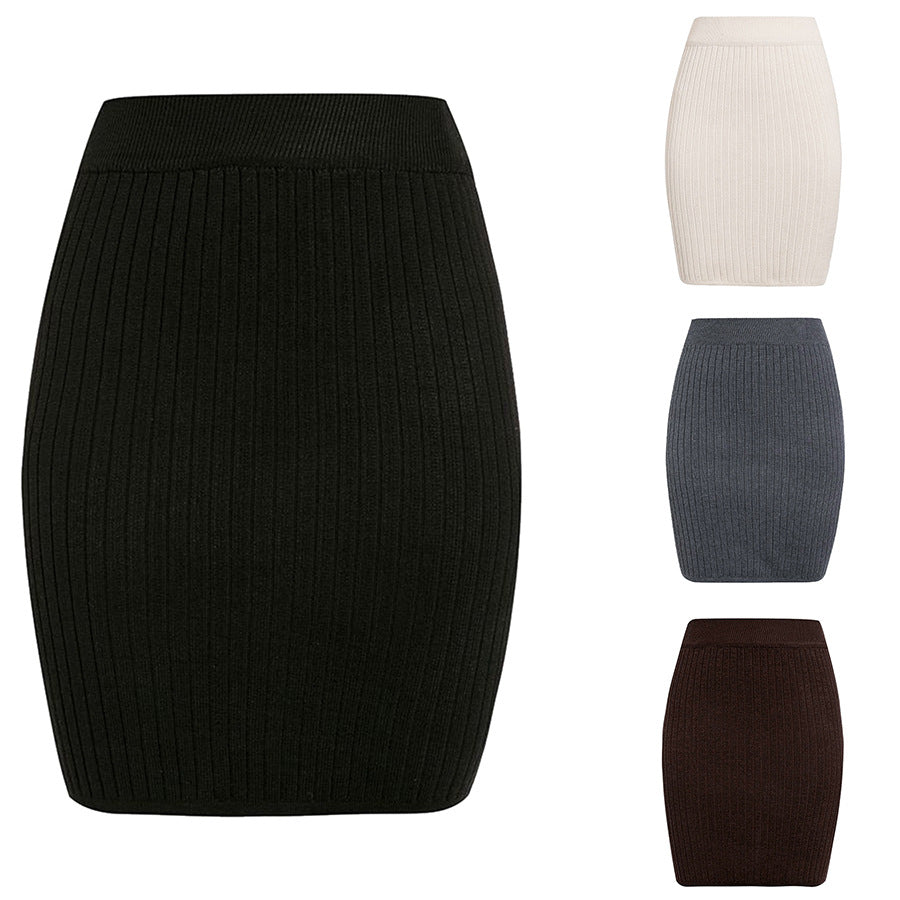 Damen Strickrock im eleganten Rippdesign EB
