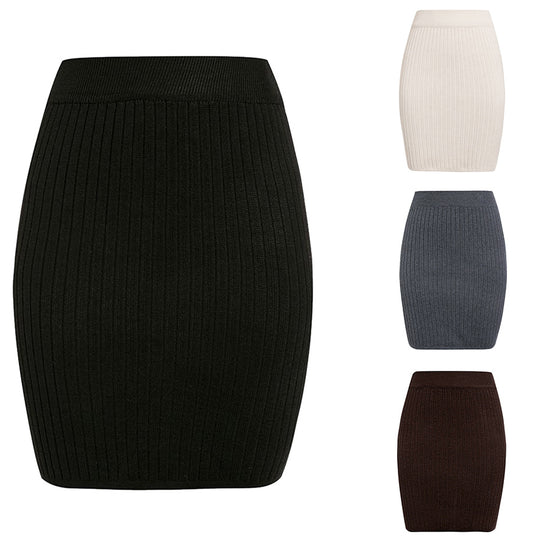 Damen Strickrock im eleganten Rippdesign EB