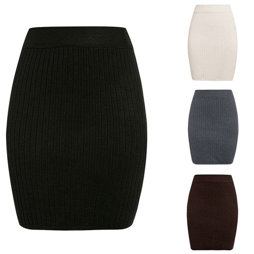 Damen Strickrock im eleganten Rippdesign EB