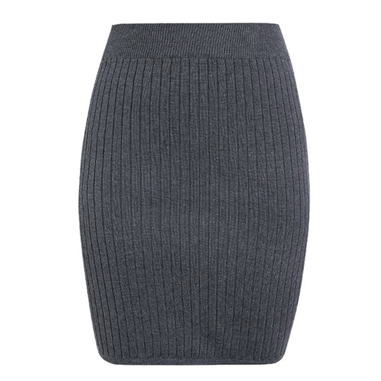 Damen Strickrock im eleganten Rippdesign EB