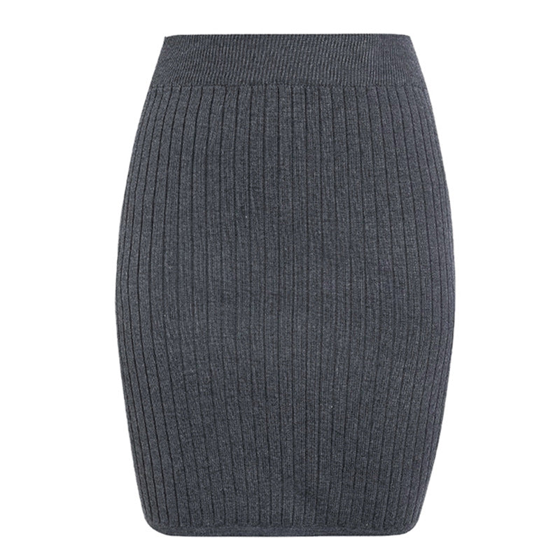 Damen Strickrock im eleganten Rippdesign EB