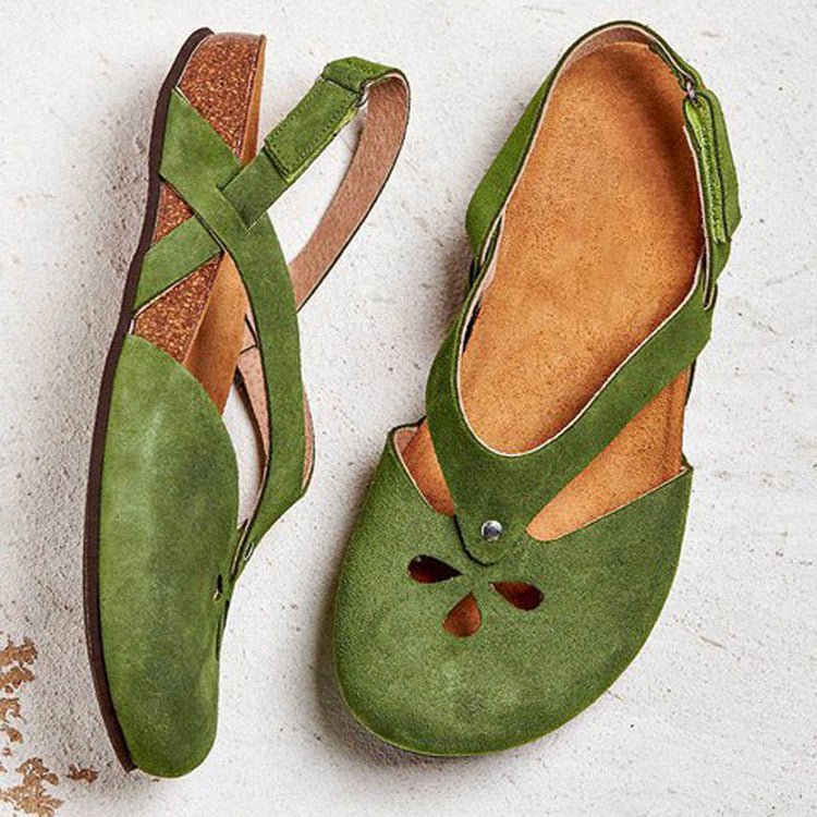 Damen Komfortable Sandalen mit verstellbarem Riemendesign und anatomischer Fußbettung EB