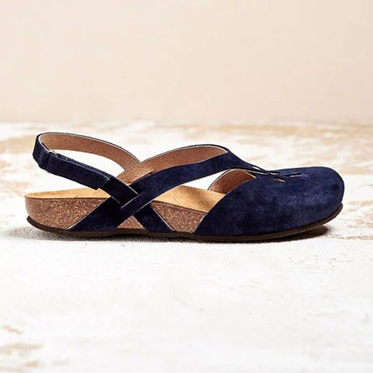 Damen Komfortable Sandalen mit verstellbarem Riemendesign und anatomischer Fußbettung EB