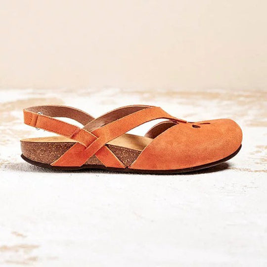 Damen Komfortable Sandalen mit verstellbarem Riemendesign und anatomischer Fußbettung EB