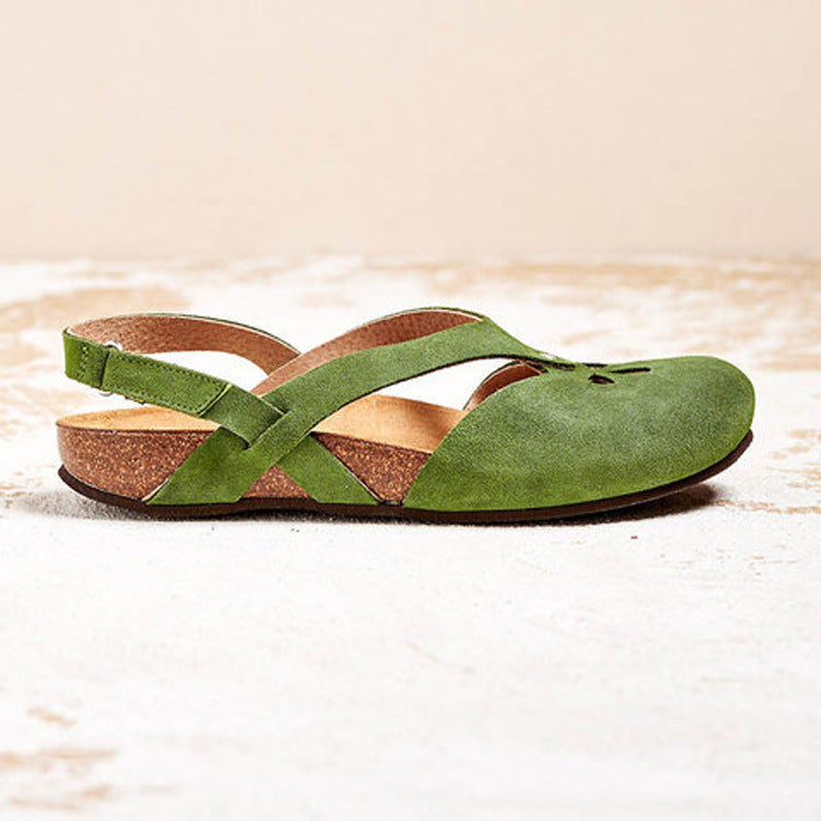 Damen Komfortable Sandalen mit verstellbarem Riemendesign und anatomischer Fußbettung EB
