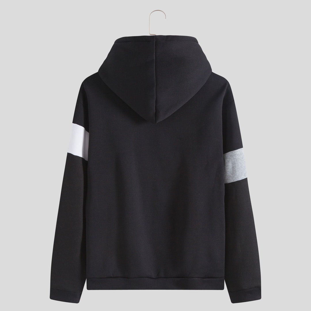 Herren Kapuzenpullover mit stilvoller Blockstreifen-Design und bequemer Passform EB