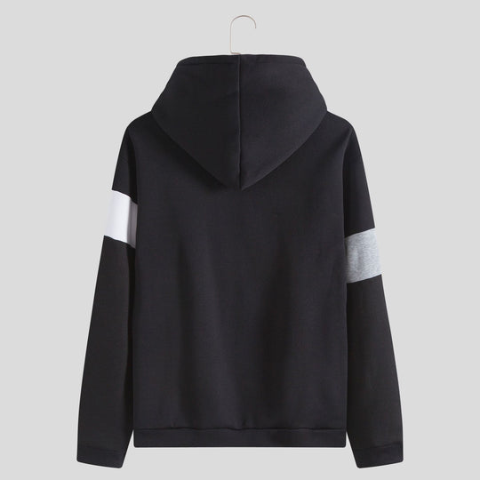 Herren Kapuzenpullover mit stilvoller Blockstreifen-Design und bequemer Passform EB