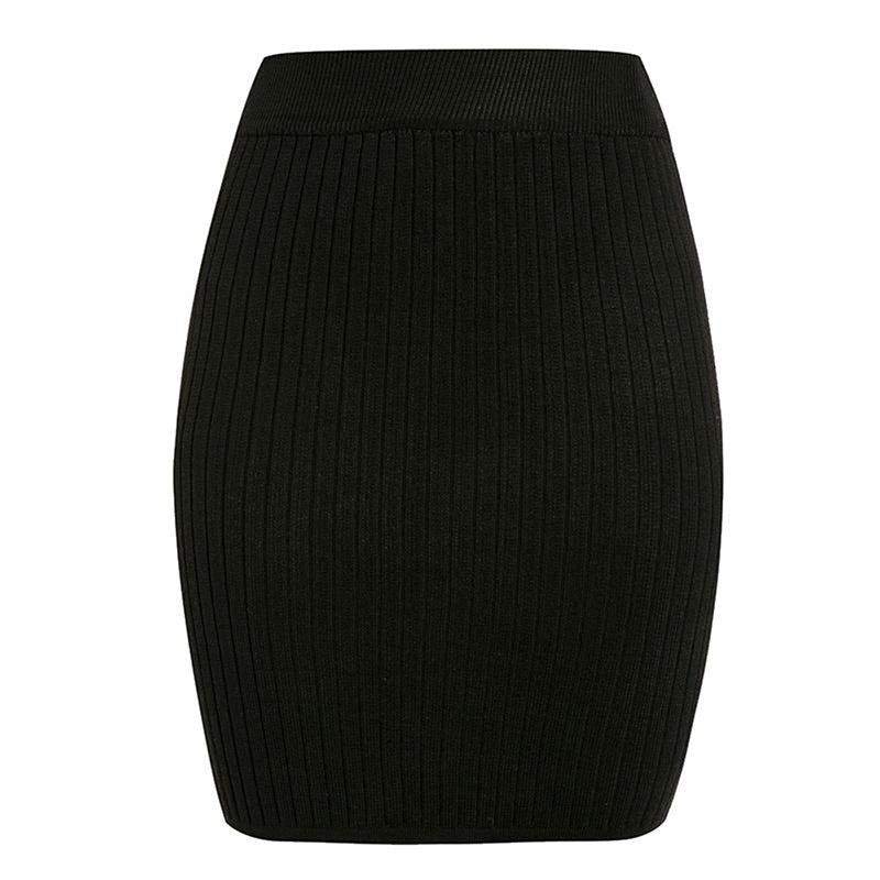 Damen Strickrock im eleganten Rippdesign EB