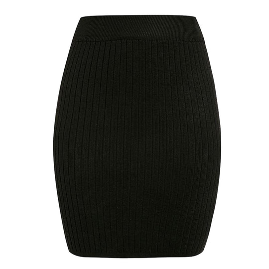 Damen Strickrock im eleganten Rippdesign EB