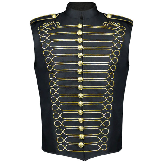 Herren nan militärische Paradejacke mit Zierkordeln und Stehkragen Eb