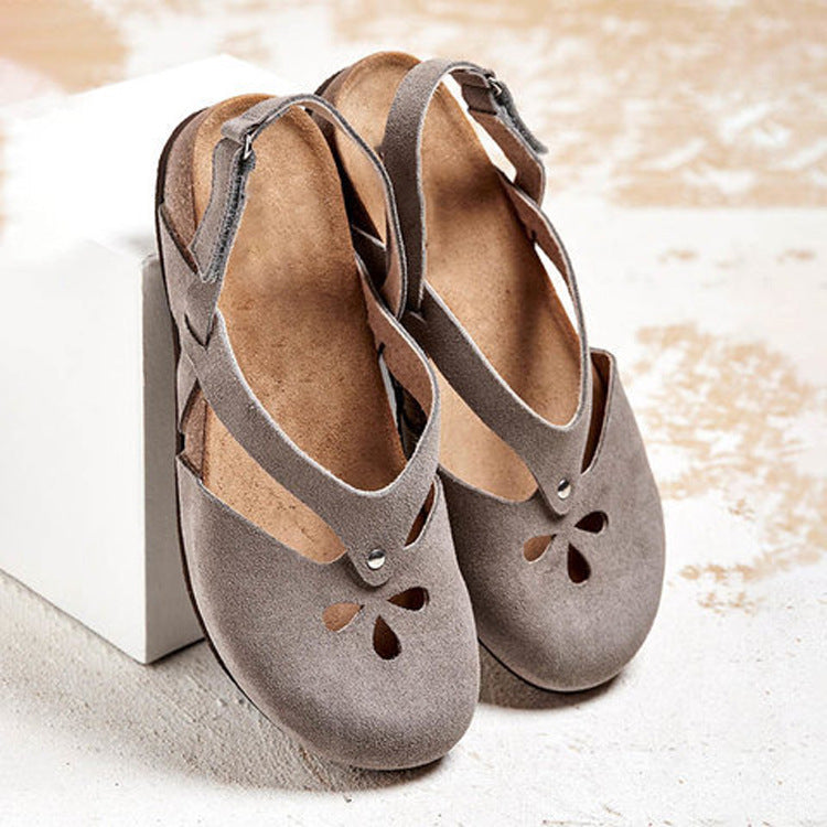 Damen Komfortable Sandalen mit verstellbarem Riemendesign und anatomischer Fußbettung EB