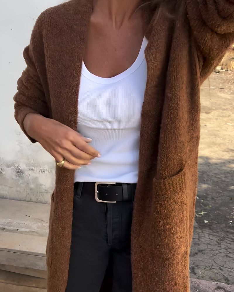 EB | Lässiger Strick-Cardigan mit Taschen