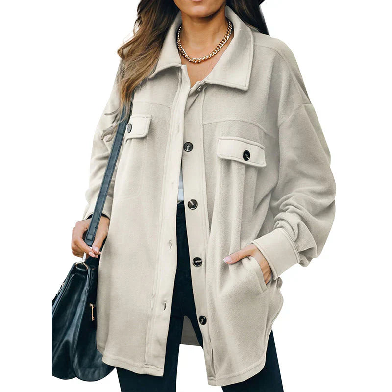 EB | Fleece-Jacke mit Knöpfen