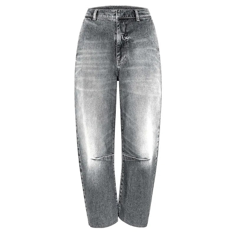 EB | Jeansjacke mit Gürtel, Stehkragen und langen Ärmeln