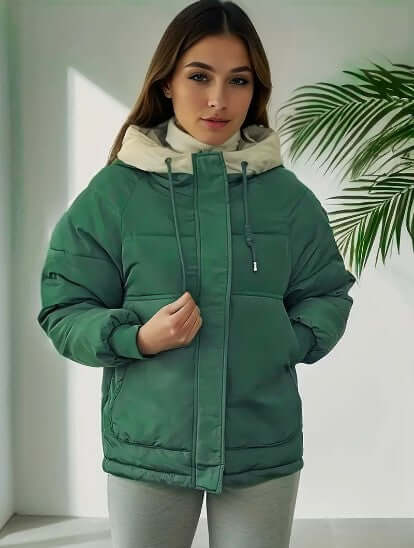 EB | Damen Fleecegefütterte Kapuzenjacke
