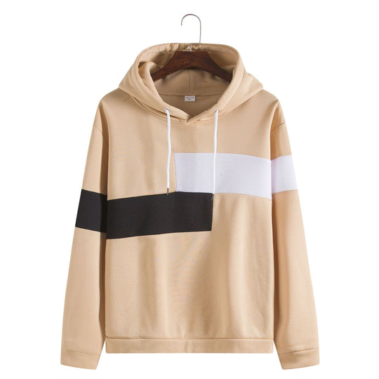 Herren Kapuzenpullover mit stilvoller Blockstreifen-Design und bequemer Passform EB