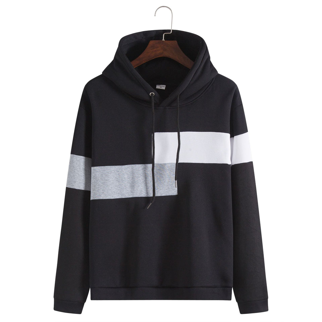 Herren Kapuzenpullover mit stilvoller Blockstreifen-Design und bequemer Passform EB