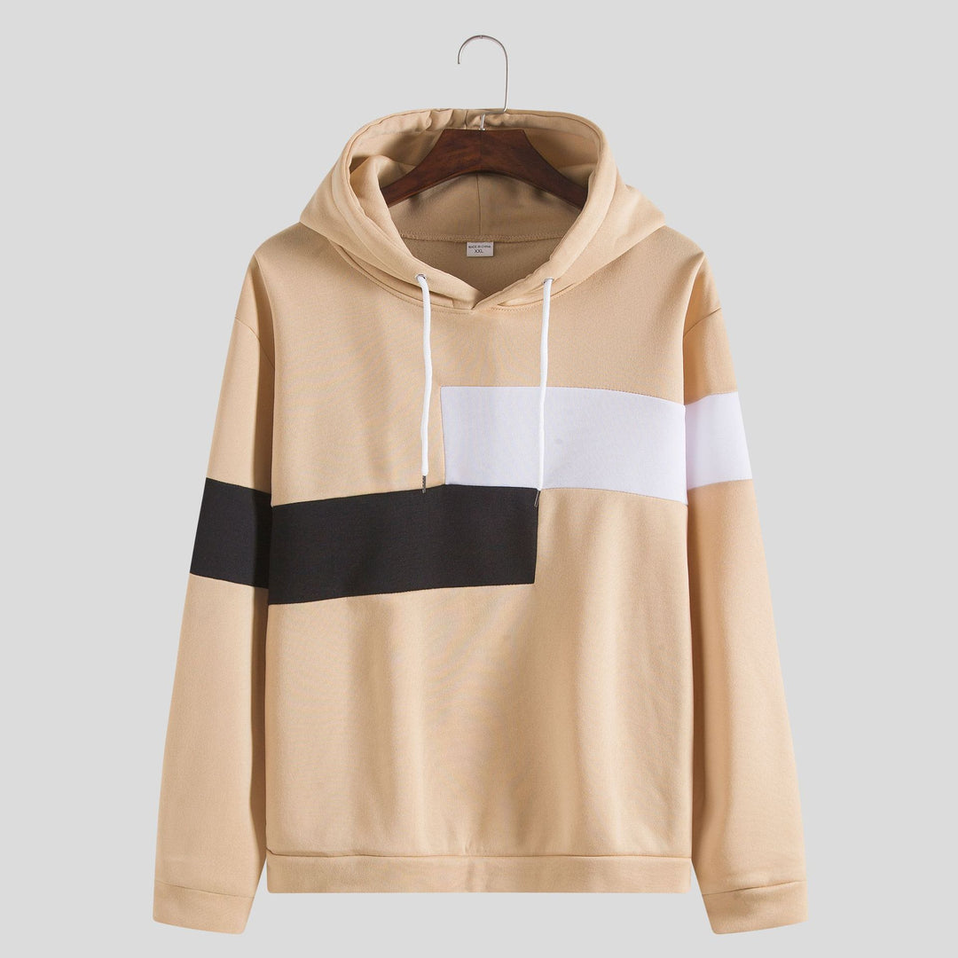 Herren Kapuzenpullover mit stilvoller Blockstreifen-Design und bequemer Passform EB