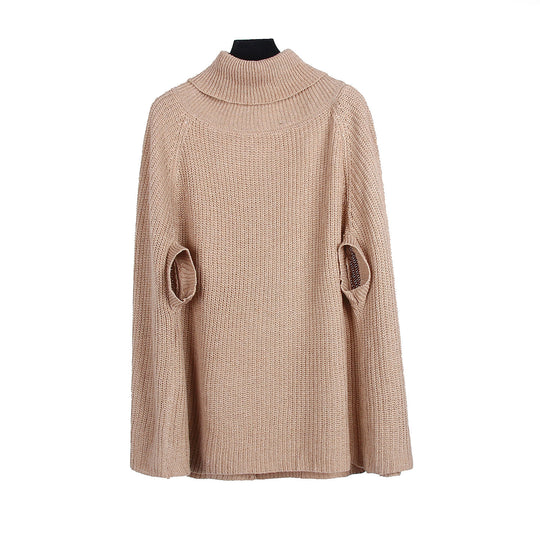 Damen Strickponcho mit modischem Design und hochwertiger Verarbeitung EB