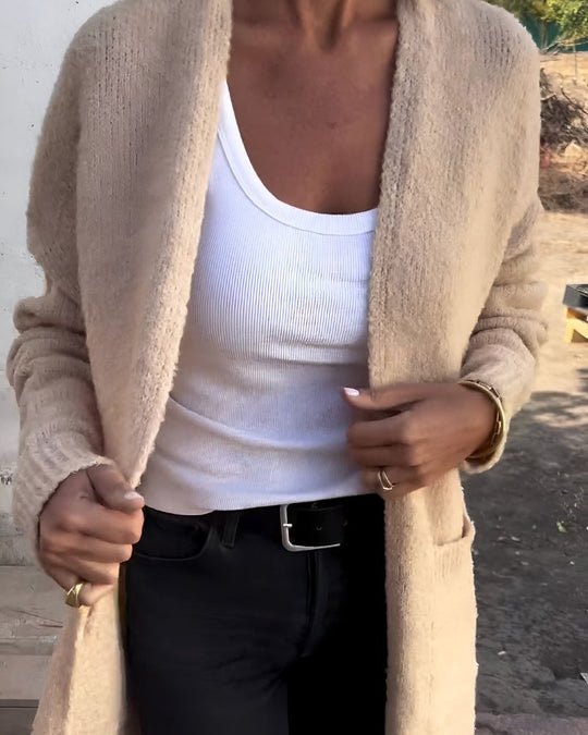 EB | Lässiger Strick-Cardigan mit Taschen