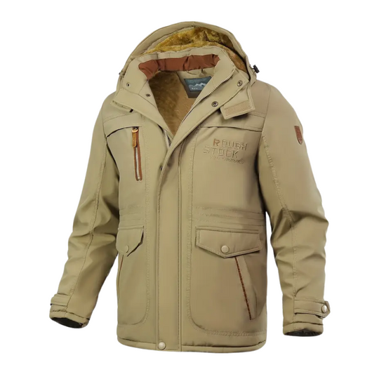 EB | Herren Winterjacke mit plüschigem Futter & Kapuze