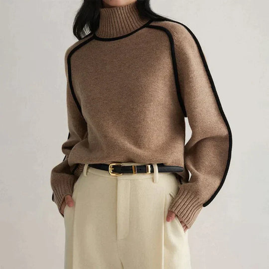 EB | Brauner Rollkragenpullover