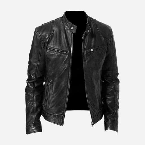EB | Stylische Moto-Lederjacke