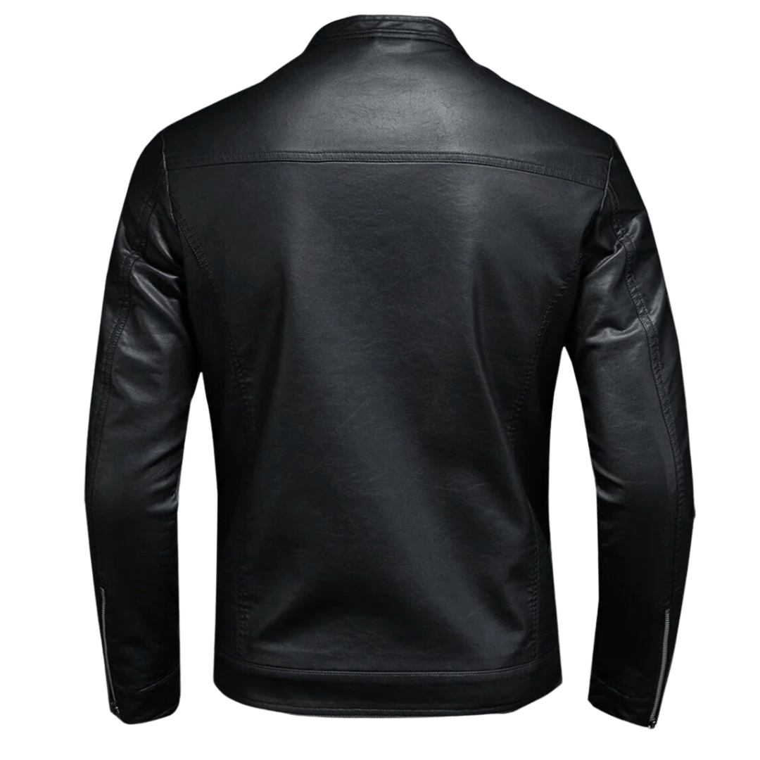 EB | Trendig Leder Bikerjacke für Männer