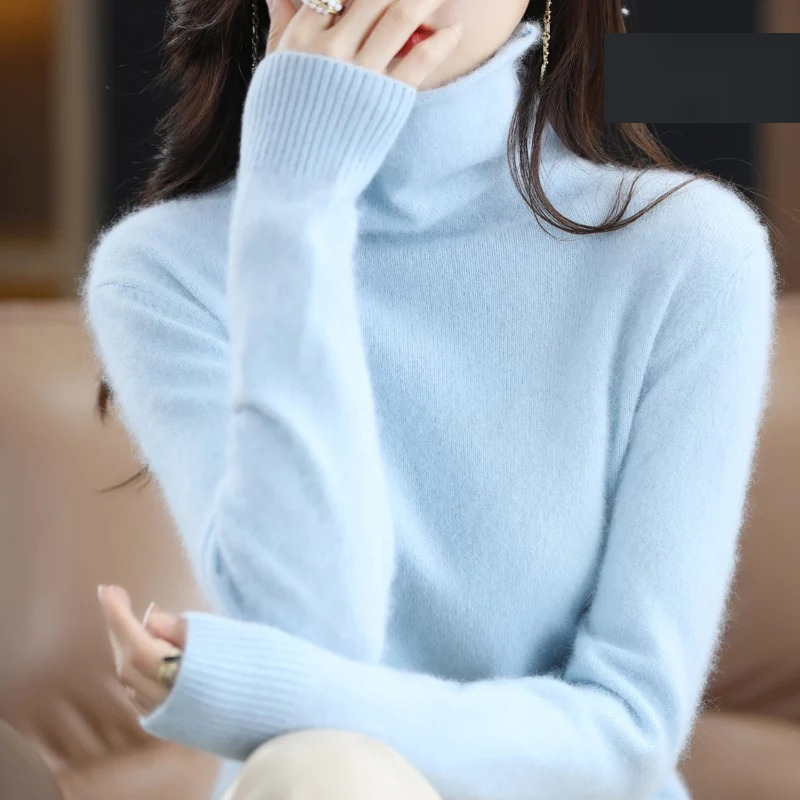EB | Pullover Damen Weicher Rollkragenpullover, Warm & Luxuriöses Design