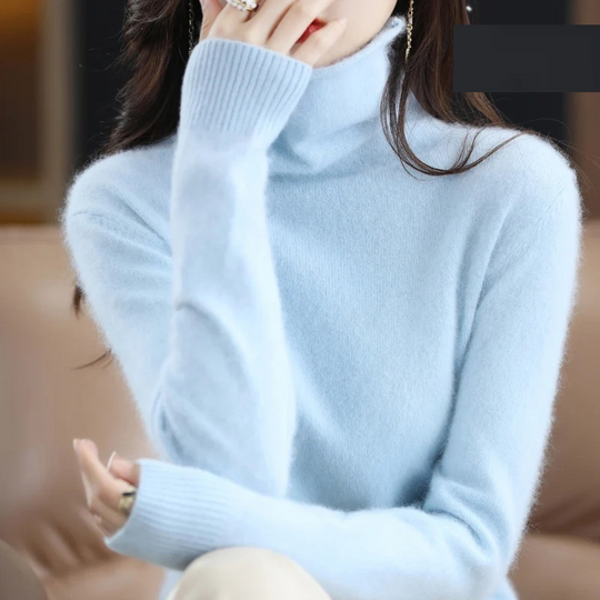 EB | Pullover Damen Weicher Rollkragenpullover, Warm & Luxuriöses Design