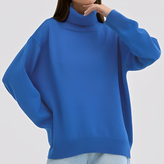 EB | Einfacher, Übergroßer Rollkragenpullover für Damen