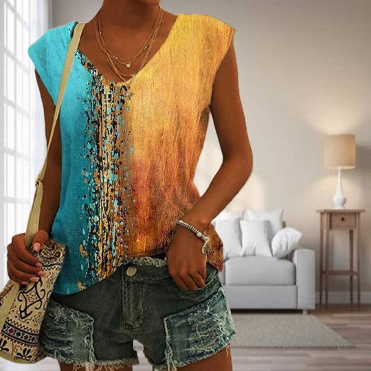 EB | Lässiges Tanktop mit Farbblöcken