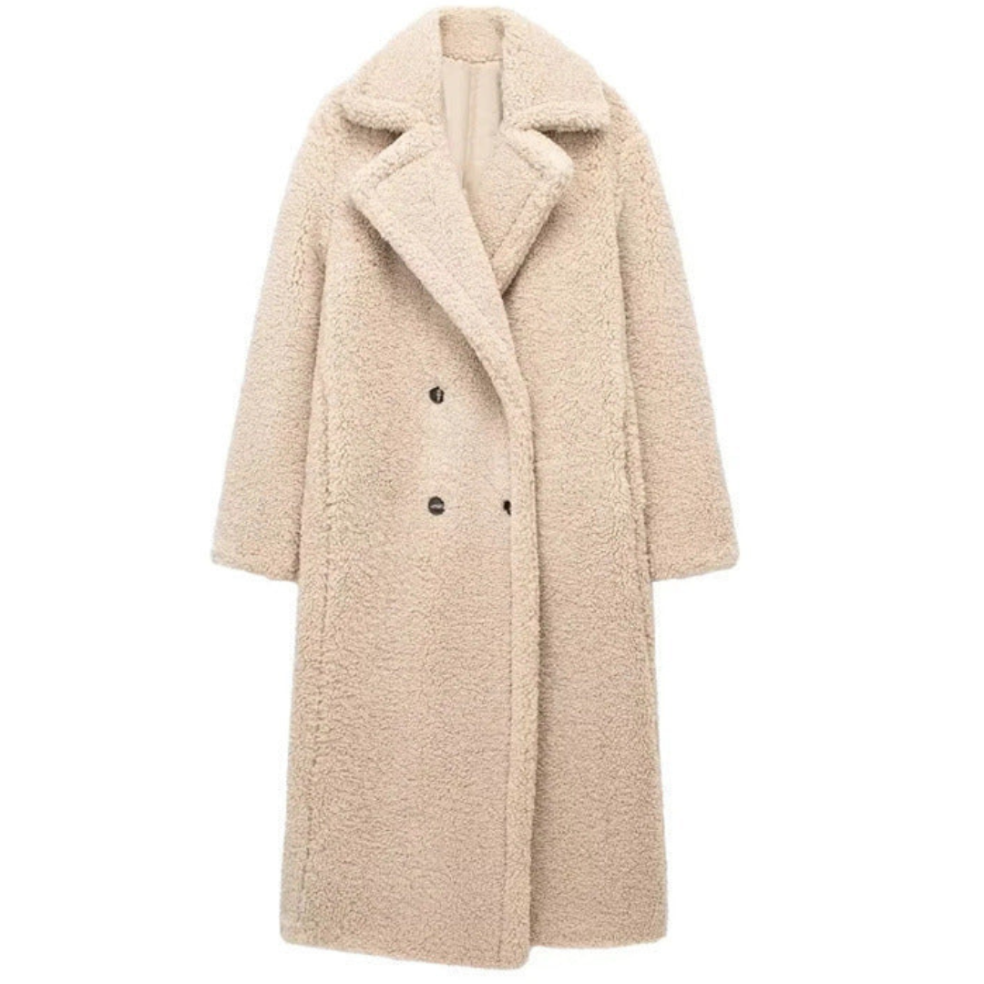 EB | Damen Lange Winter Trench Mantel - Warme