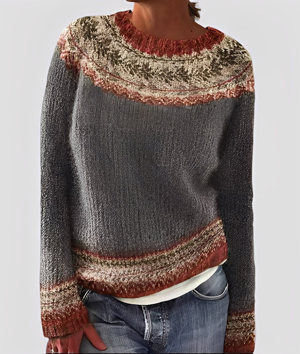 EB | Damen-Wollpullover, elegant und locker geschnitten