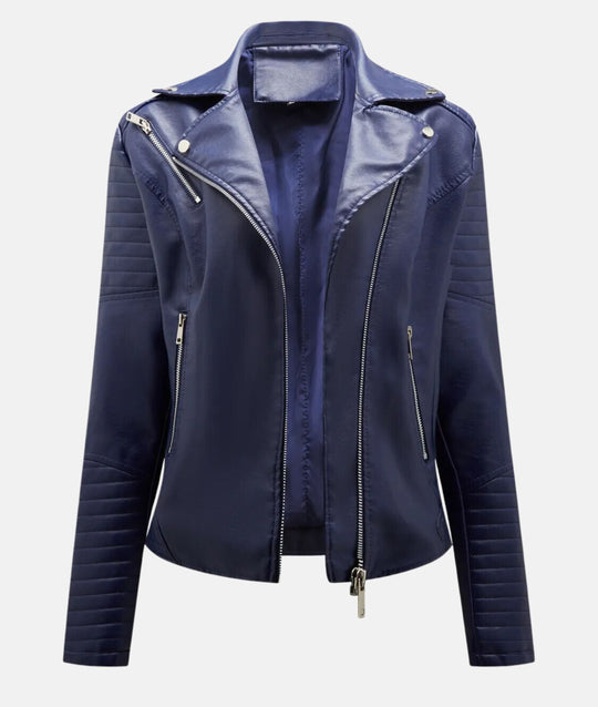 EB | Damen Bikerjacke aus Kunstleder