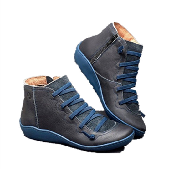 Damen High-Top Sneakers mit hochwertigem Leder und praktischen Reißverschluss EB