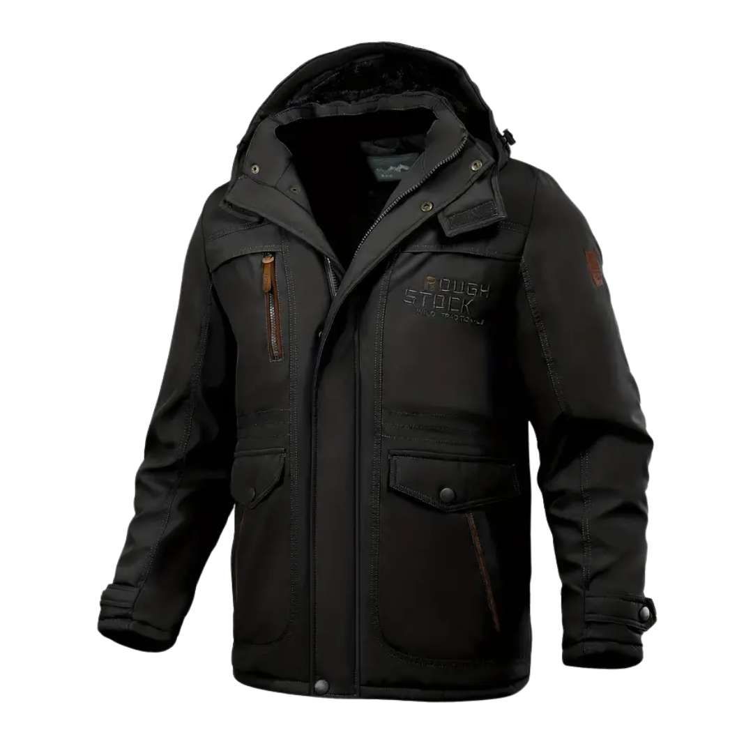 EB | Herren Winterjacke mit plüschigem Futter & Kapuze