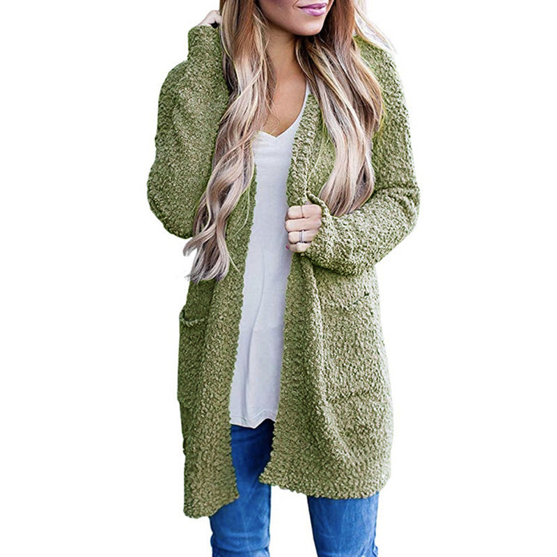 Damen Kuscheliger Strickmantel EB