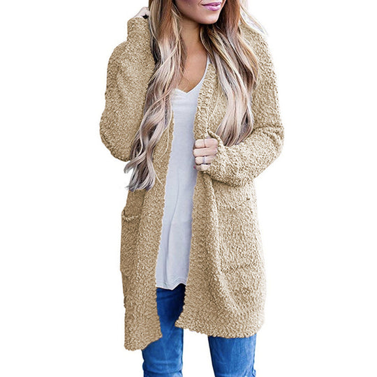 Damen Kuscheliger Strickmantel EB