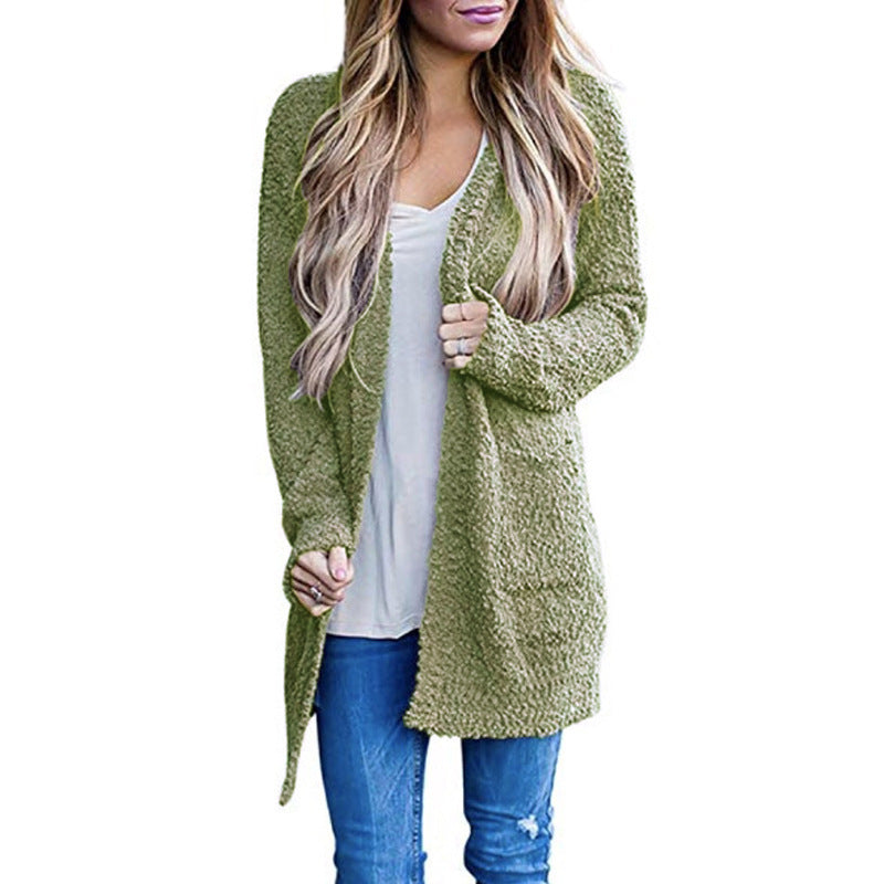 Damen Kuscheliger Strickmantel EB