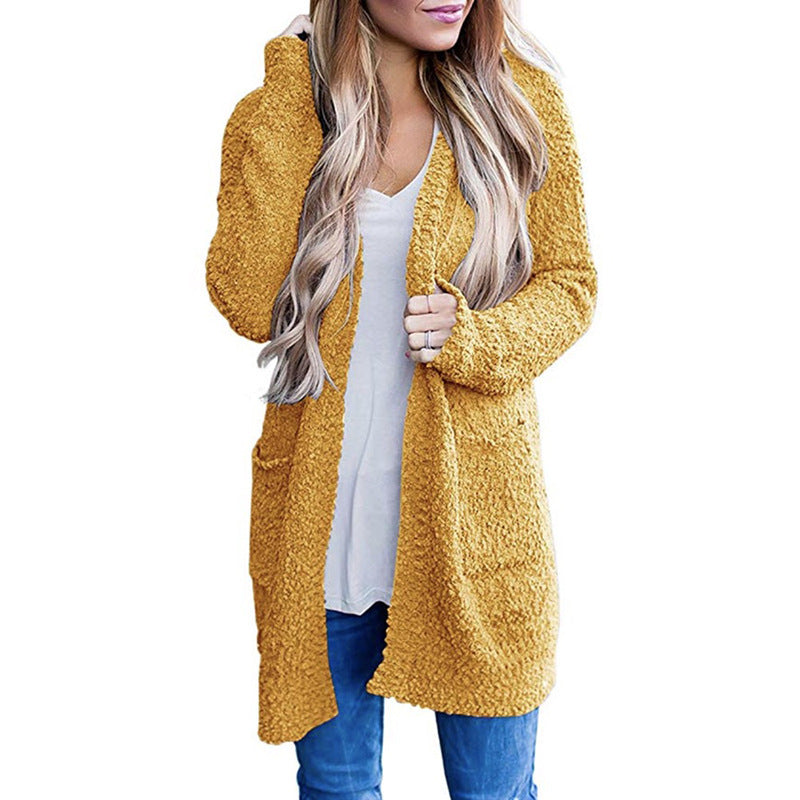 Damen Kuscheliger Strickmantel EB