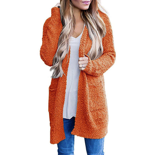 Damen Kuscheliger Strickmantel EB